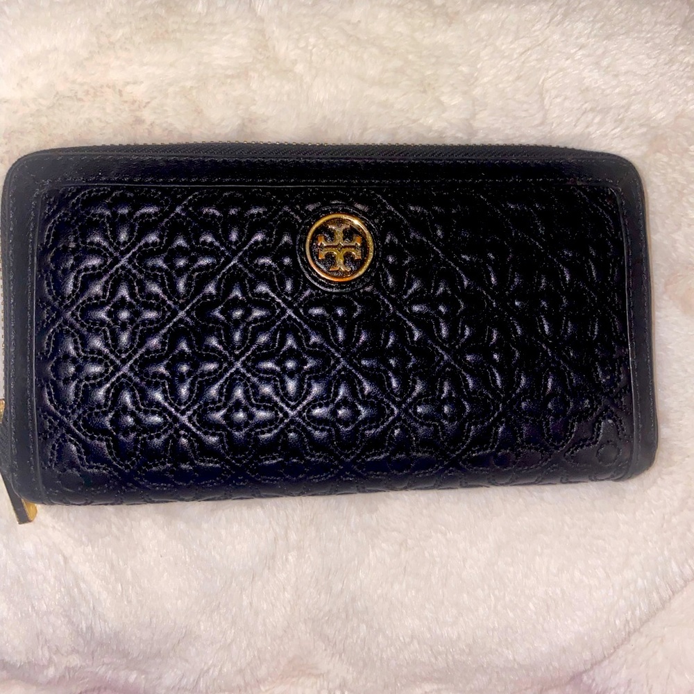 Tory Burch continental wallet black